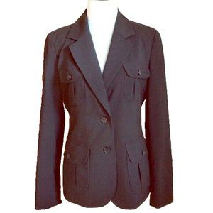 Kenneth Cole Reaction Charcoal 4 pocket Blazer. Size 6